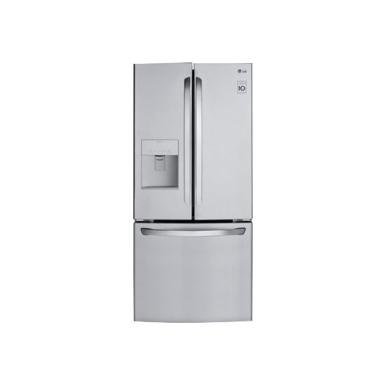 Picture of LG LFDS22520S - Refrigerator/freezer - french door bottom freezer with water dispenser - width: 29.8 in - depth: 35.5 in - height: 68.5 in - 21.8 cu. ft - stainless steel