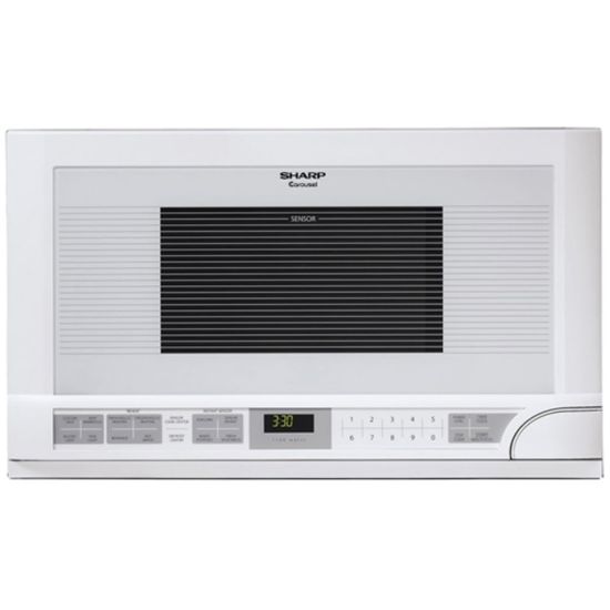 Picture of Sharp R1211T 1.5 Cu Ft Over-The-Counter Microwave Oven, White