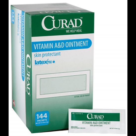 Picture of CURAD A&D Ointment, 0.18 Oz Packets, Box Of 144 Tubes