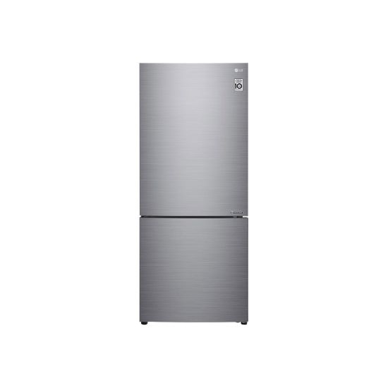 Picture of LG LBNC15231V - Refrigerator/freezer - bottom-freezer - width: 27.6 in - depth: 27.6 in - height: 67.7 in - 14.7 cu. ft - platinum silver