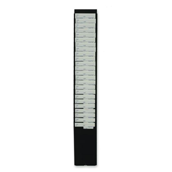 Picture of Acroprint M120R Expanding Time Card Rack, 25 Pockets, 26.5in x 4in x 2.25in, Black