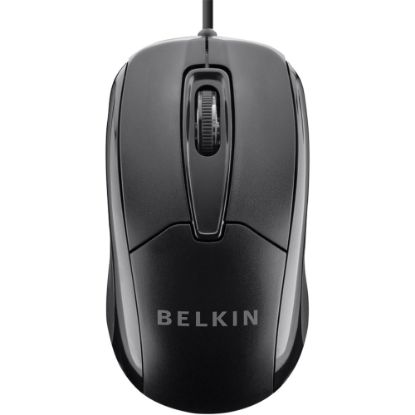 Picture of Belkin Wired USB Ergonomic Mouse - Optical - Cable - 1 - USB - 800 dpi - Scroll Wheel - 3 Button(s)