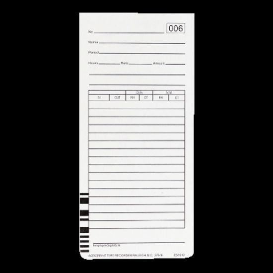 Picture of Acroprint Weekly Time Cards For Acroprint ES1000 Atomic Totalizing Payroll Recorder , 10in x 4in, Beige, Pack Of 100