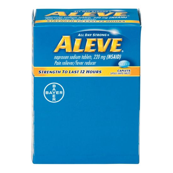 Picture of Aleve Pain Reliever Tablets, 1 Tablet Per Packet, Box Of 50 Packets