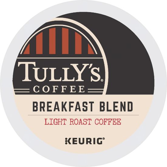 Picture of Tullys Coffee Single-Serve Coffee K-Cup Pods, Breakfast Blend, Carton Of 24