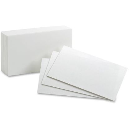 Picture of Oxford Index Cards, Blank, 5in x 8in, White, Pack Of 100