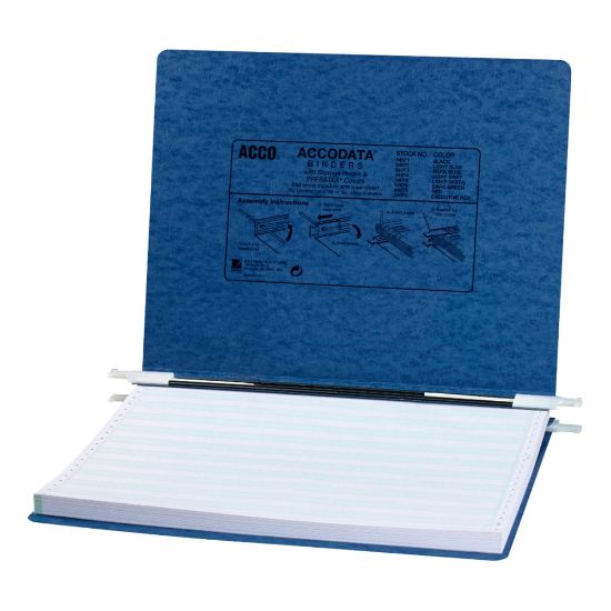 Picture of Wilson Jones Presstex Data Binder With Retractable Hooks, 14 7/8in x 11in, Dark Blue