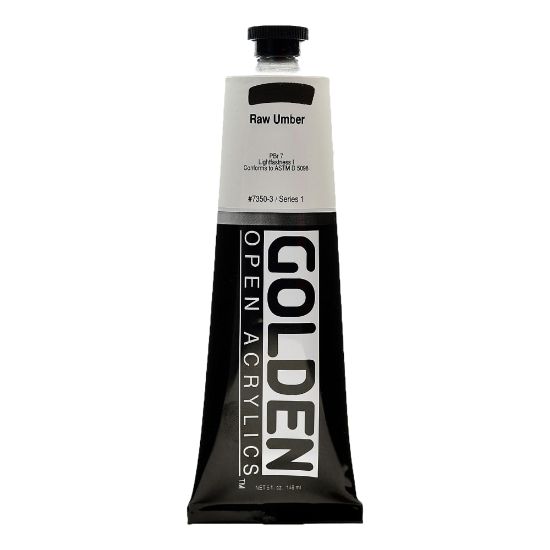 Picture of Golden OPEN Acrylic Paint, 5 Oz Tube, Raw Umber