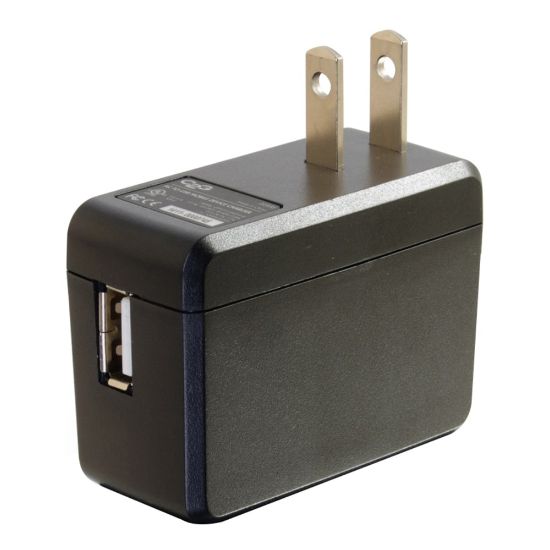 Picture of C2G USB Wall Charger - AC to USB Charger - 5V 2A Output - 120 V AC, 240 V AC Input Voltage - 5 V DC Output Voltage - 2.10 A Output Current"""