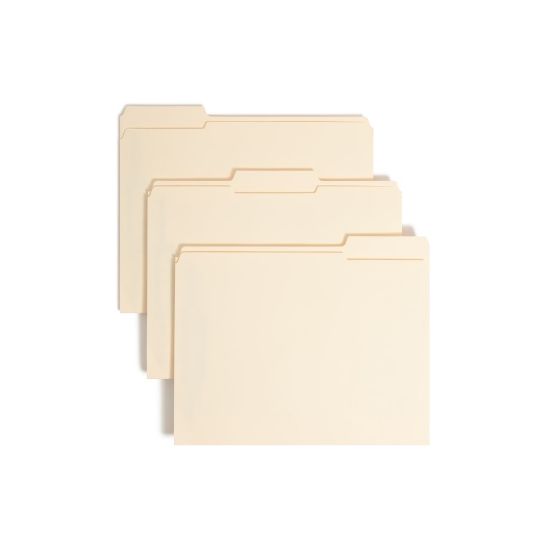 Picture of Smead Manila Folders With SafeSHIELD Coated Fasteners, Letter Size, Box Of 50