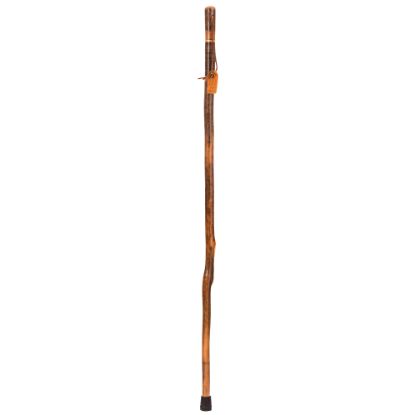 Picture of Brazos Walking Sticks Safari Leather Handle Exotic Wood Walking Stick, 58in