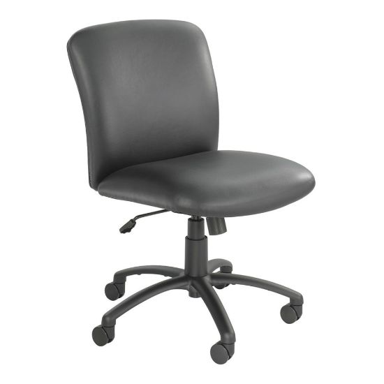 Picture of Safco Uber Big And Tall 24-Hour Mid-Back Chair, Black Frame, Black, Option Arms Sold Separately