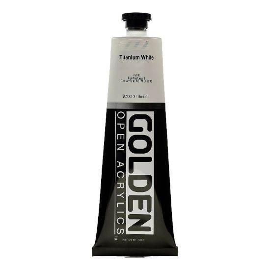 Picture of Golden OPEN Acrylic Paint, 5 Oz Tube, Titanium White