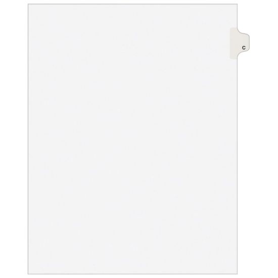 Picture of Avery Individual Legal Dividers Avery Style, Letter Size, Side Tab C, Pack Of 25