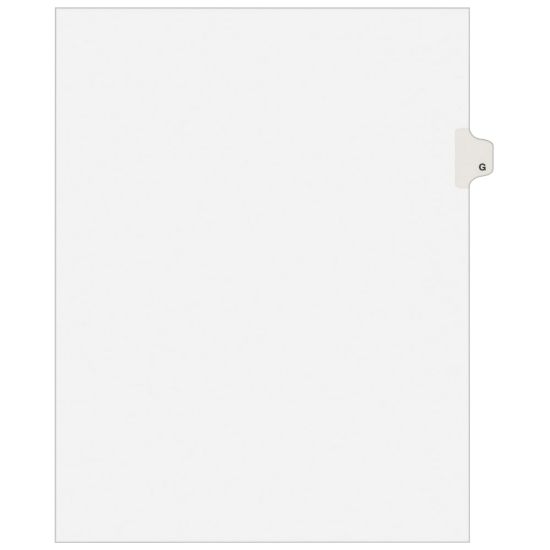 Picture of Avery 30% Recycled Side-Tab Legal Exhibit Dividers, Tab Title G, Pack Of 25