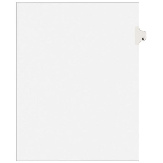 Picture of Avery 30% Recycled Side-Tab Legal Exhibit Dividers, Tab Title E, Pack Of 25