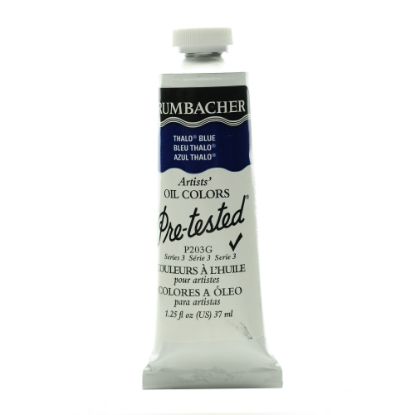 Picture of Grumbacher P203 Pre-Tested Artists Oil Colors, 1.25 Oz, Thalo Blue, Pack Of 2