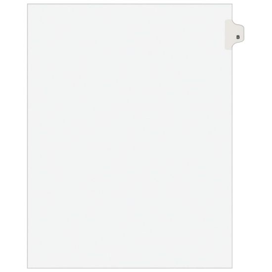 Picture of Avery Individual Legal Dividers Avery Style, Letter Size, Side Tab B, Pack Of 25