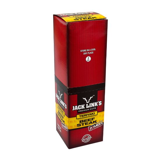 Picture of Jack Links Jumbo Teriyaki Beef Steak Jerky, 2 Oz, Box Of 12 Packages