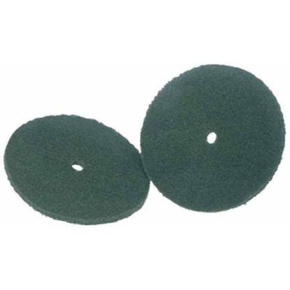 Picture of Koblenz 6ft" Green Scrubbing Pads - 6in Diameter - 2/Set x 6in Diameter - Nylon Fiber - Green