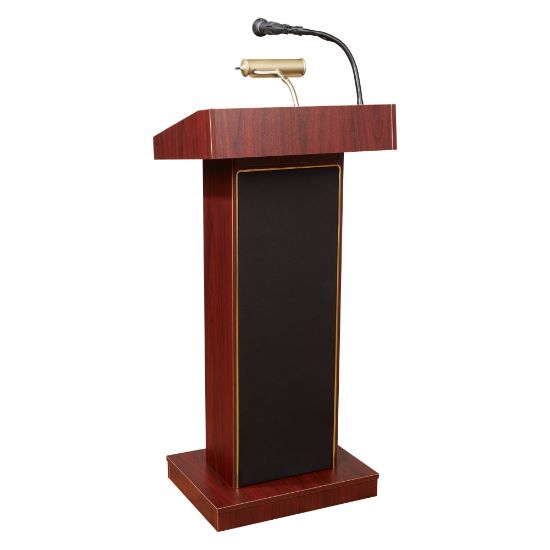 Picture of Oklahoma Sound? The Orator Lectern & Wireless Headset Microphone, Mahogany