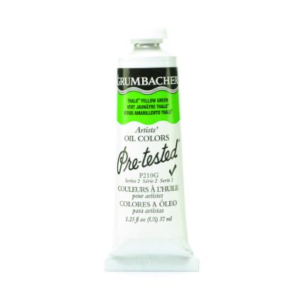 Picture of Grumbacher P210 Pre-Tested Artists Oil Colors, 1.25 Oz, Thalo Yellow Green, Pack Of 2