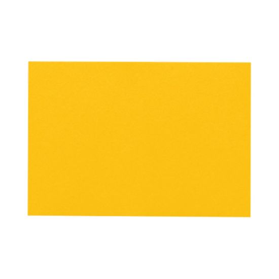 Picture of LUX Mini Flat Cards, #17, 2 9/16in x 3 9/16in, Sunflower Yellow, Pack Of 50