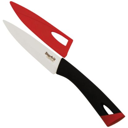 Picture of Starfrit Ceramic Paring Knife (4in) - 1 Piece(s) - Utility Knife - 1 x Utility Knife - Cutting, Paring - Red