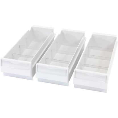 Picture of Ergotron SV Replacement Drawer Kit, Triple (3 Small Drawers) - 12 Compartment(s) - 3 Drawer(s) - White - 3