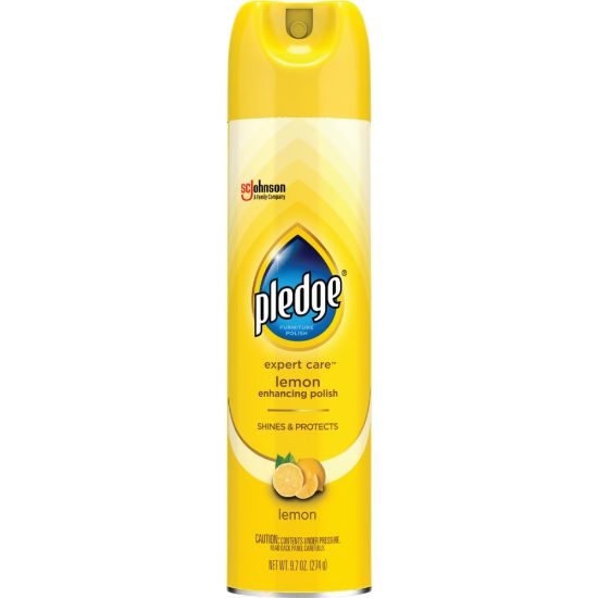 Picture of Pledge Lemon Clean Furniture Spray, Lemon Scent, 9.7 Oz Can