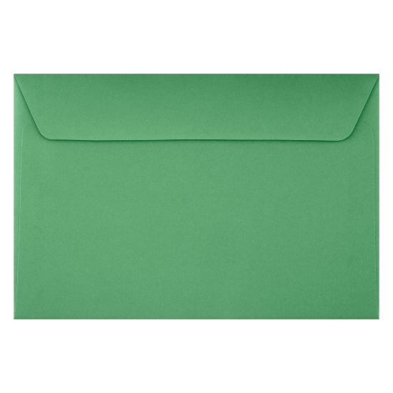 Picture of LUX Booklet 6in x 9in Envelopes, Gummed Seal, Holiday Green, Pack Of 250