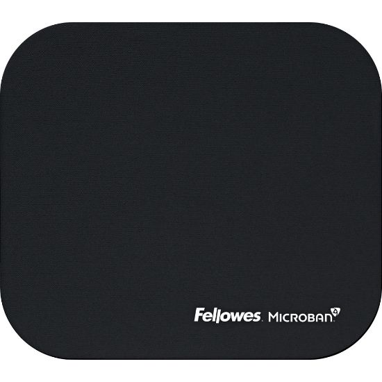 Picture of Fellowes Microban Ultra-Thin Mouse Pad, 0.13inH x 9inW x 8inD, Black