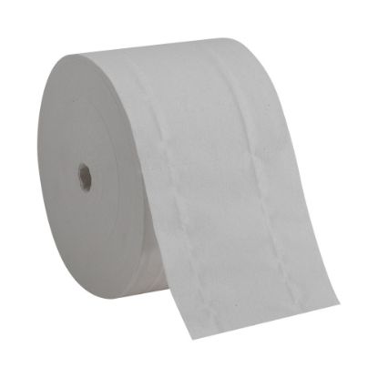 Picture of Compact by GP PRO 2 Ply Coreless Toilet Paper, 4x3.85, 100% Recycled, White, 1500 Sheets, 18 Rolls per Case