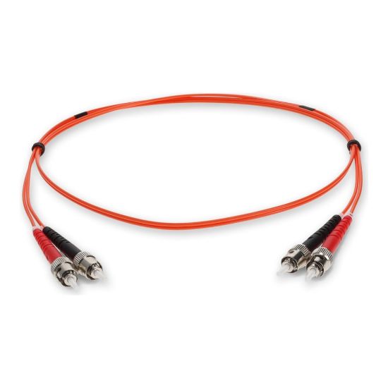 Picture of AddOn 2m ST OM1 Orange Patch Cable - Patch cable - ST/UPC multi-mode (M) to ST/UPC multi-mode (M) - 2 m - fiber optic - duplex - 62.5 / 125 micron - OM1 - halogen-free - orange