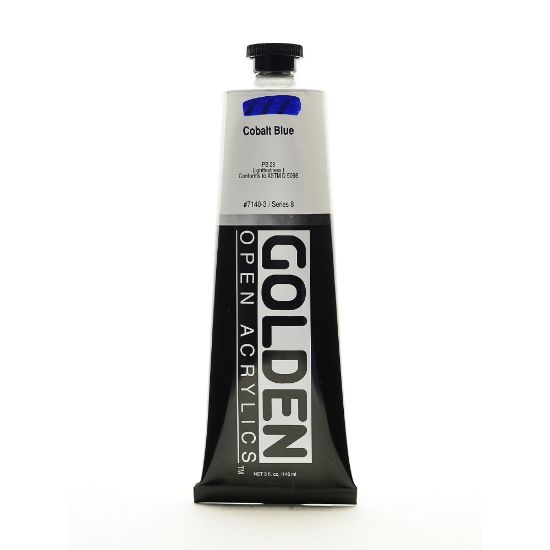 Picture of Golden OPEN Acrylic Paint, 5 Oz Tube, Cobalt Blue