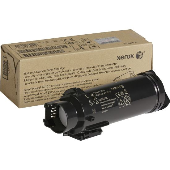 Picture of Xerox 6510 Black High Yield Toner Cartridge, 106R03480