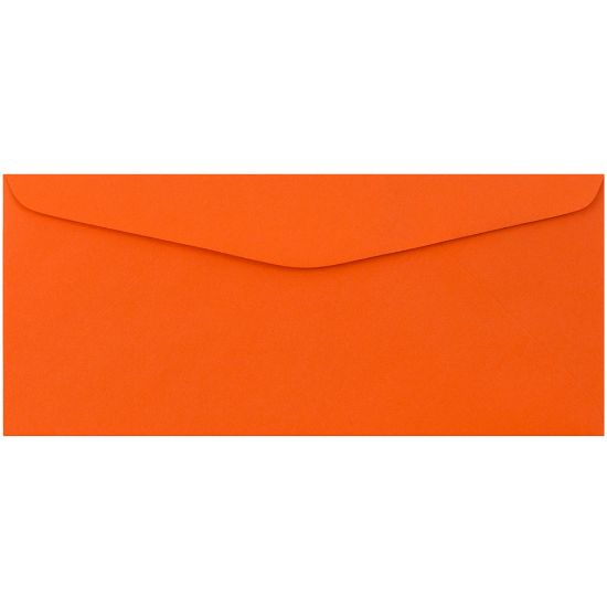 Picture of JAM Paper Booklet Envelopes, #9, Gummed Seal, Orange, Pack Of 50