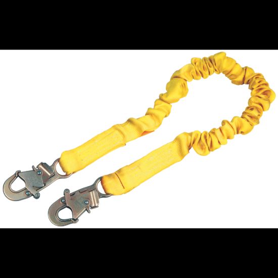 Picture of ShockWave2 Shock Absorbing Lanyard, 6 1/4 in, Self-Locking Snap, 1 Leg