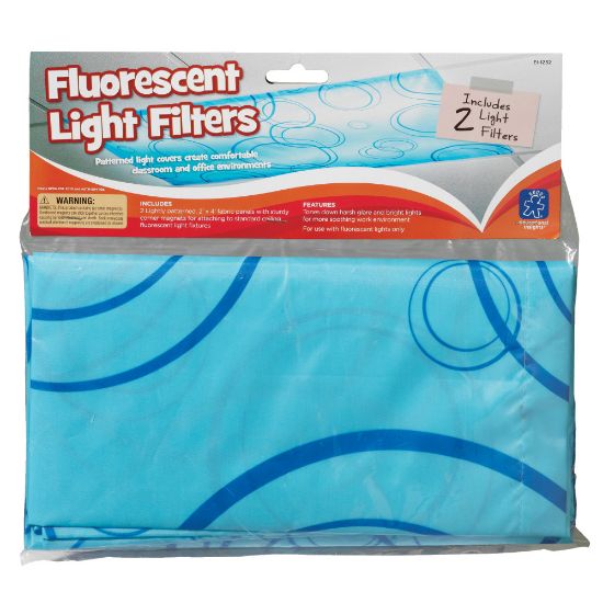 Picture of Educational Insights Classroom Fluorescent Light Filters, 36in x 24in, Blue, Pack Of 2