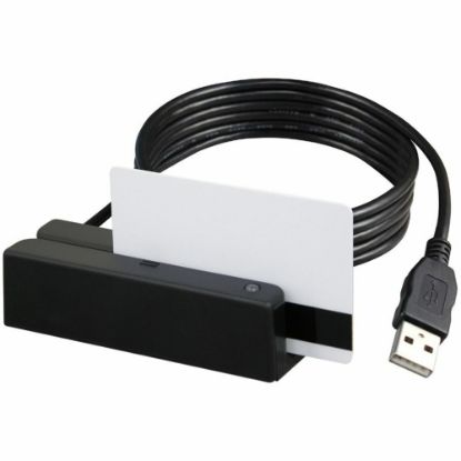 Picture of Uniform Industrial MSR213U - Magnetic card reader (Tracks 1, 2 & 3) - USB - black