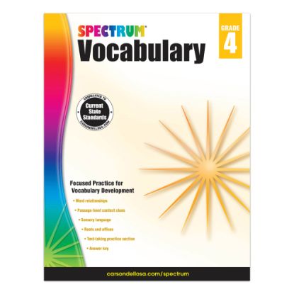 Picture of Spectrum Vocabulary Workbook, Grade 4