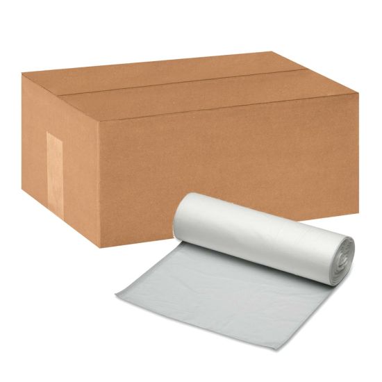 Picture of SKILCRAFT High Density (HDPE) Coreless Roll Liners, 33in x 40in, 33 Gallons, Box Of 250 (AbilityOne 8105-01-557-4983)