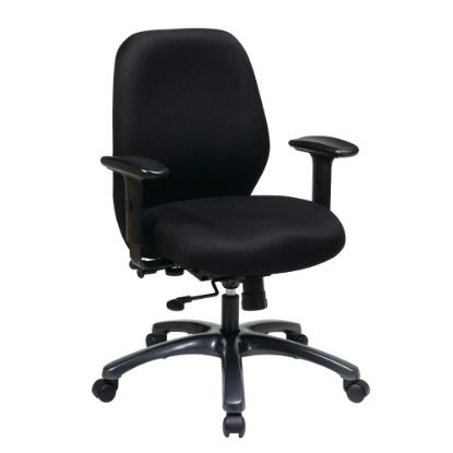 Picture of Office Star ProLine II Adjustable Ergonomic Fabric Executive Chair, Black