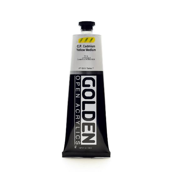 Picture of Golden OPEN Acrylic Paint, 5 Oz Tube, Cadmium Yellow Medium (CP)