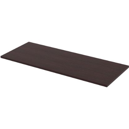 Picture of Lorell Quadro Sit-To-Stand Laminate Table Top, 60inW x 24inD, Espresso