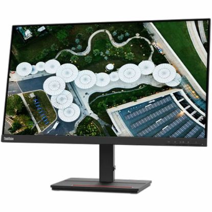 Picture of Lenovo ThinkVision S24e-20 24in Class Full HD LCD Monitor - 16:9 - Raven Black - 23.8in Viewable - Vertical Alignment (VA) - WLED Backlight - 1920 x 1080 - 16.7 Million Colors - FreeSync - 250 Nit Typical - 4 ms Extreme Mode - 60 Hz Refresh Rate