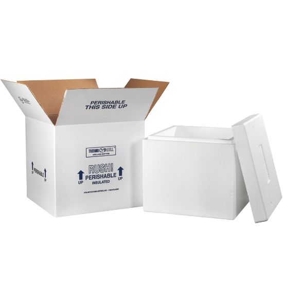 Picture of Partners Brand Insulated Shipping Kit, 15inH x 16 3/4inW x 16 3/4inD, White