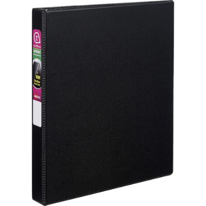 Picture of Avery Durable 3-Ring Binder With EZ-Turn Rings, 1in D-Rings, 42% Recycled, Black