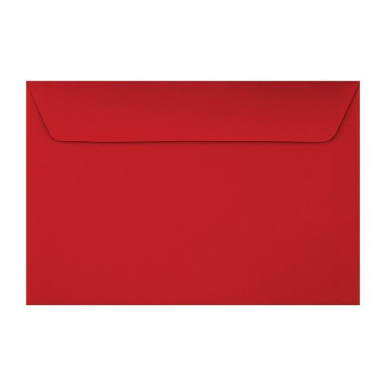 Picture of LUX Booklet 6in x 9in Envelopes, Peel & Press Closure, Holiday Red, Pack Of 50