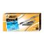 Picture of BIC Round Stic Grip Xtra Comfort Ballpoint Pens, Medium Point, 1.2 mm, Gray Barrel, Black Ink, Pack Of 12 Pens